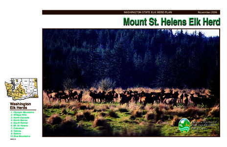 Washington State Mt. St. Helens Elk Management Plan (FINAL)