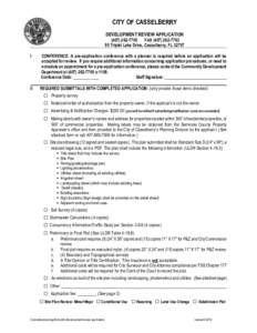 CITY OF CASSELBERRY DEVELOPMENT REVIEW APPLICATION[removed]FAX[removed]95 Triplet Lake Drive, Casselberry, FL[removed]I