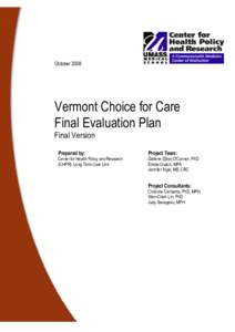 Final Evaluation Plan Oct 7,2008