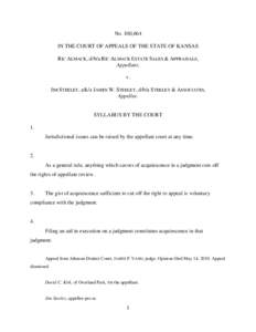 Kansas Court of Appeals[removed]Almack v. Steeley - PIERRON