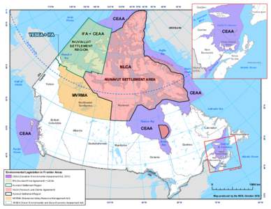 Canadian Environmental Assessment Act / Inuvialuit Settlement Region / Nunavut / Gulf of Saint Lawrence / Inuvialuk people / Labrador / Inuit / Geography of Canada / Provinces and territories of Canada