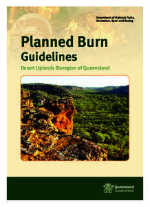 Department of National Parks, Recreation, Sport and Racing Planned Burn Guidelines