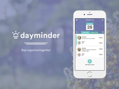 Stay organized together  Dayminder makes it simpler for caregivers and individuals with memory loss to organize daily tasks together.