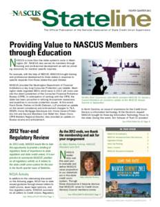 FOURTH QUARTER[removed]Providing Value to NASCUS Members through Education  N