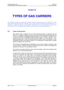 International Safety Guide for Inland Navigation Tank-barges and Terminals Chapter 33 Types of gas carriers