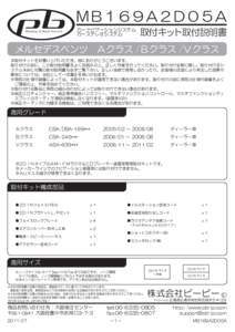 ＭＢ１６９Ａ２Ｄ０５Ａ Planning & Build Network カーナビゲーションシステム カーステレオシステム