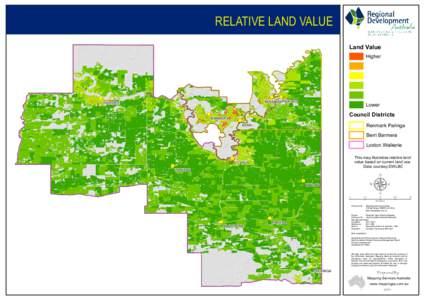 RELATIVE LAND VALUE Land Value Higher ) 