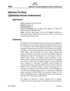 Geography of the United States / Mohave tui chub / Gila / Tui chub / Mojave Desert / Lake Tuendae / Arroyo chub / Mohave people / Bonytail chub / Chub / Western United States / Geography of California