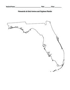 Student Name _____________________________________ Date _________ Class __________  Hernando de Soto Arrives and Explores Florida 