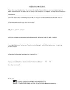Microsoft Word - evaluation form
