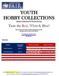 YOUTH HOBBY COLLECTIONS Hobby Collections & Wood Carving Taste the Red,