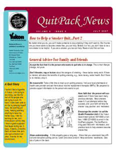 QuitPack News V O L U M E 2  I S S U E