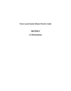 Proton Launch System Mission Planner’s Guide  SECTION 2