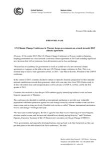 Carbon finance / Climate change / International relations / Kyoto Protocol / Reducing Emissions from Deforestation and Forest Degradation / Christiana Figueres / The Adaptation Fund / Green Climate Fund / First commitment period / United Nations Framework Convention on Climate Change / Environment / Climate change policy