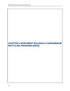 [removed]Cecil County Recycling Plan  CHAPTER 9 APARTMENT BUILDING & CONDOMINIUM RECYCLING PROGRAM (ABCR)  37