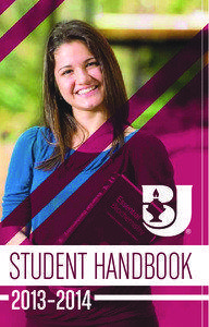 STUDENT HANDBOOK 2013–2014