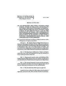 Philippines / Misamis Occidental / Geography of Asia / Cities in the Philippines / Jimenez /  Misamis Occidental / Tudela /  Misamis Occidental / Education in the Philippines / Tudela National Comprehensive High School