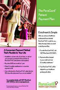 The ParaGard Patient Payment Plan ®