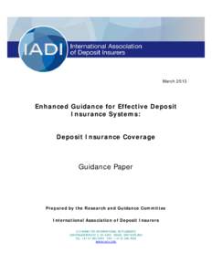 IADI-FSB Guidance Paper on Coverage