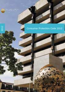 2012  Consumer Protection Code 2012 TABLE OF CONTENTS Chapter