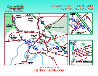 CLARKSVILLE, TENNESSEE area lodging listings nR  hu