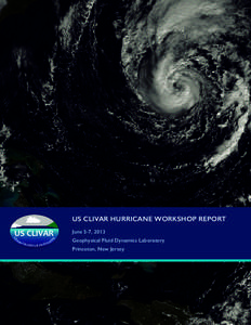 US CLIVAR Hurricane Workshop report  US CLIVARt i b il