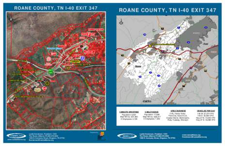 Roane County /  Tennessee / Interstate 40 in Tennessee / Rockwood /  Tennessee / Oliver Springs /  Tennessee / Kingston /  Tennessee / Tennessee / Geography of the United States / Knoxville metropolitan area