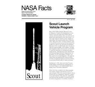 Spaceflight / Scout / Spacecraft propulsion / Castor / Langley Research Center / Wallops Flight Facility / Solid-fuel rocket / Little Joe / Scout X-1 / Rocketry / Space technology / Transport
