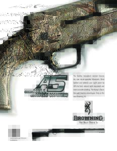 The familar humpback receiver houses the new recoil-operated Kinematic Drive System and extends your sight plane by 30% for fast, natural sight alignment and more accurate shooting. The Hump is Back. One part, two big ad