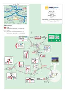 Locator Map  Barnett Hill, Blackheath Lane, Wonersh, Guildford, Surrey.