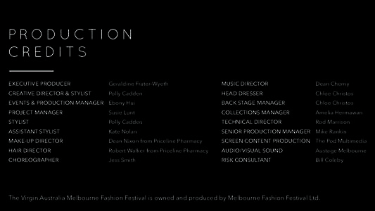 PRODUCTION CREDITS EXECUTIVE PRODUCER Geraldine Frater-Wyeth