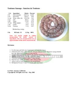 Sausages / Charcuterie / Casing / Pork / Potatiskorv / Food and drink / Meat / Garde manger