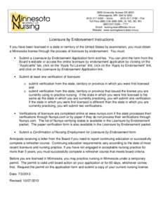 Nursing credentials and certifications / Healthcare / Licensure / Nurse practitioner / NCLEX / Doctor of Osteopathic Medicine / Licensed practical nurse / Midwifery / National Council of State Boards of Nursing / Health / Medicine / Nursing