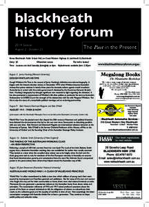 blackheath blackheath history forum history forum 2010 Season