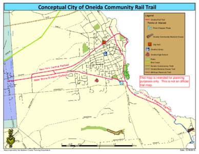 Conceptual City of Oneida Community Rail Trail I9 0 E  Legend