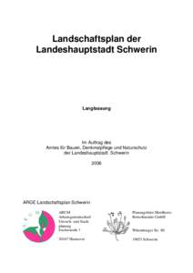 Landschaftsplan der Landeshauptstadt Schwerin