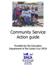 Community Service Action guide Provided by the Education