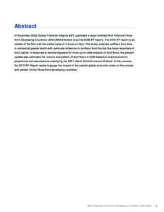 Abstract: Illicit Financial Flows from Developing Countries: 