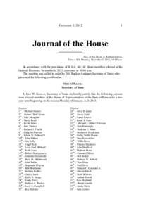 DECEMBER 3, Journal of the House ____________