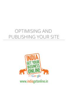 Getting started 3: Optimising and publishing your site