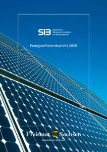 Energieeffizienzbericht 2008  Energieeffizienzbericht 2008 