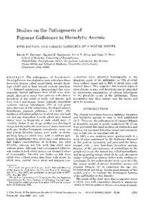 Bilirubin / Hereditary spherocytosis / Hemolytic anemia / Bile duct / Gallstone / Bile / Gallbladder disease / Jackson Laboratory / Calculus / Medicine / Hepatology / Jaundice