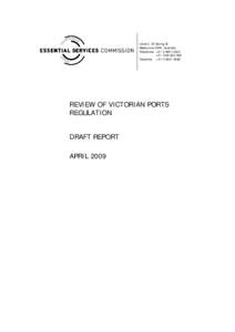 Microsoft Word - DDP ports regulation review draft report - clean final[removed]DOC