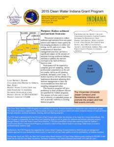 Agricultural soil science / Sustainable agriculture / Water pollution / Environmental soil science / Land management / Nonpoint source pollution / Nutrient management / Natural Resources Conservation Service / Soil test / Geography of Indiana / Soil science / Environment