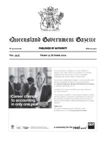 QueenslandGovernment Government Gazette Queensland Gazette PP[removed]