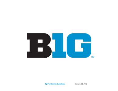 Big Ten Identity Guidelines  January 20, 2011 Big Ten Identity Guidelines Table of Contents