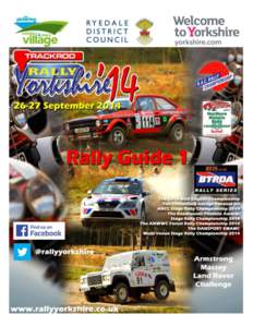 Trackrod Historic Cup, Armstrong Massey Land Rover Challenge & Trackrod Forest Stages  Contents Page