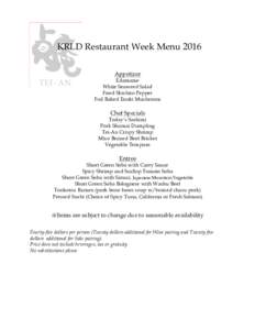 Microsoft Word - KRLD Restaurant Week Menudocx