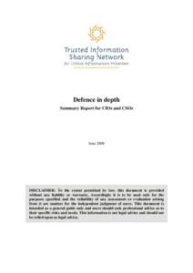 Microsoft Word - SIFT-Defence-in-Depth-CIO - 15 Oct 2008.doc