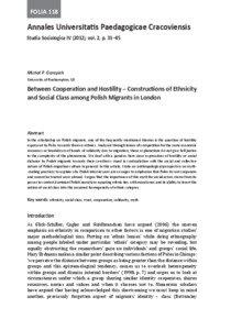 Politics of Poland / Polish diaspora / Ethnic group / Social capital / Multiculturalism / Roman Dmowski / Sociology / Sociology of culture / Culture